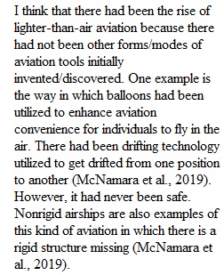 Module 4 Discussion Rise and Fall of Lighter Than Air Aviation